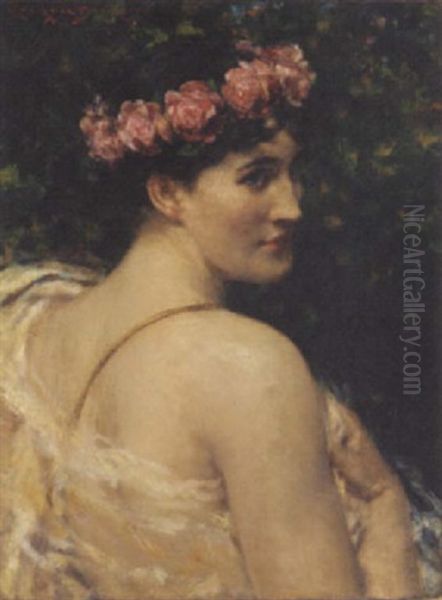 Diana Oil Painting by James Carroll Beckwith