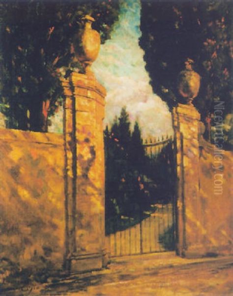 The Gate Oil Painting by James Carroll Beckwith