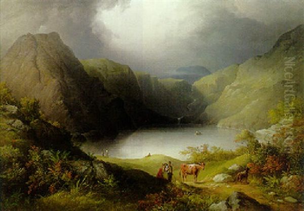 Glenbeg, Near The Kenmare River, West Of Ireland Oil Painting by Richard Brydges Beechey