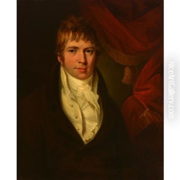 Portrait Of W. Dennison Oil Painting by Sir William Beechey