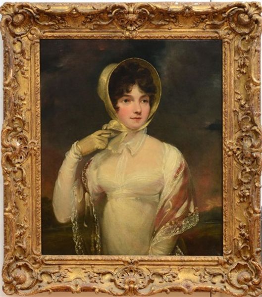 Portrait Of Mrs. John Archer Oil Painting by Sir William Beechey