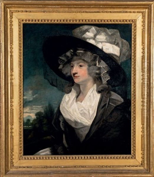 Portrait Presume De Miss Amelia Hume Oil Painting by Sir William Beechey