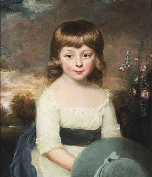 Portrait Of Captain Kean Osborn (1783 - 1813), When A Child Oil Painting by Sir William Beechey