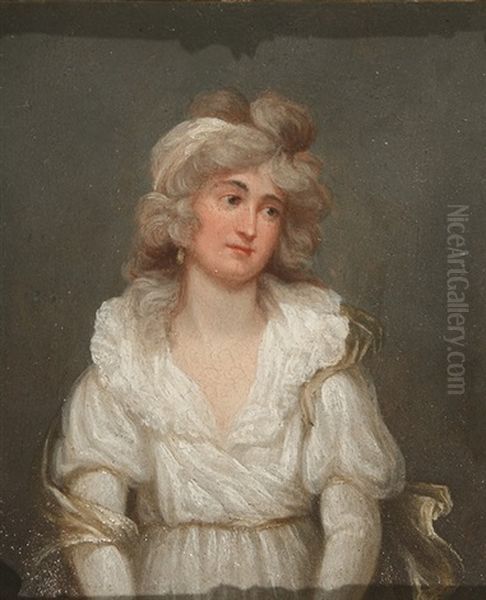 Mrs Fitzherbert Oil Painting by Sir William Beechey