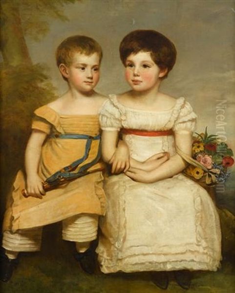 Children In A Landscape by Sir William Beechey