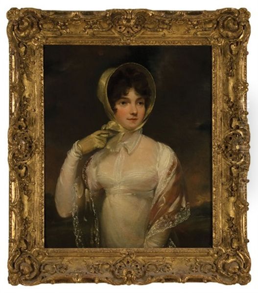 Portrait Of A Lady (mrs. John Archer?) by Sir William Beechey