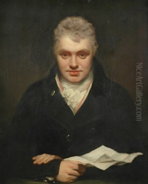 Portrait Of A Gentleman, George Arbuthnot (?) Oil Painting by Sir William Beechey