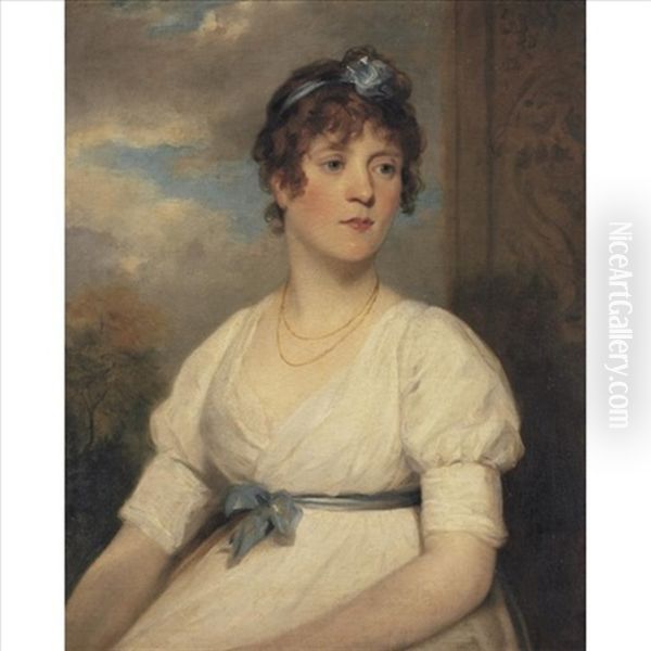 Portrait Of Miss Elizabeth Beresford (d. 1856) Oil Painting by Sir William Beechey