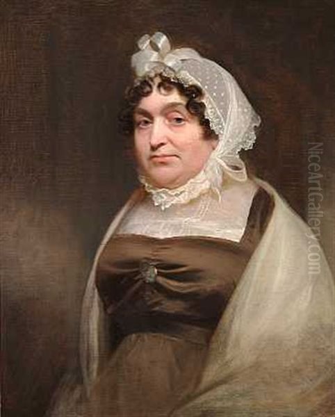 Portraet Af Mrs. Loftie Oil Painting by Sir William Beechey