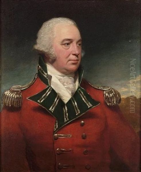 Portrait Of An Officer In Uniform Oil Painting by Sir William Beechey