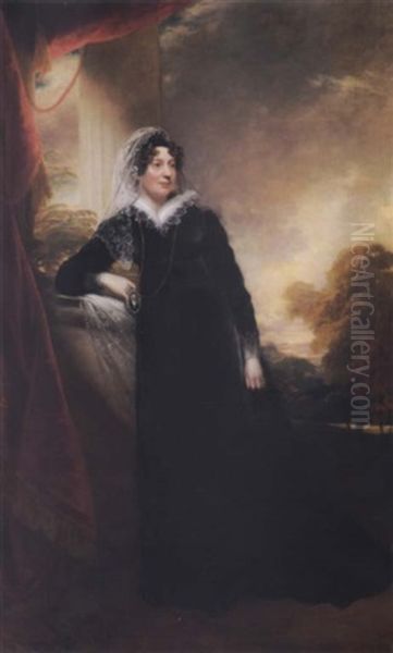 Portrait Of Margaret Bewicke Oil Painting by Sir William Beechey