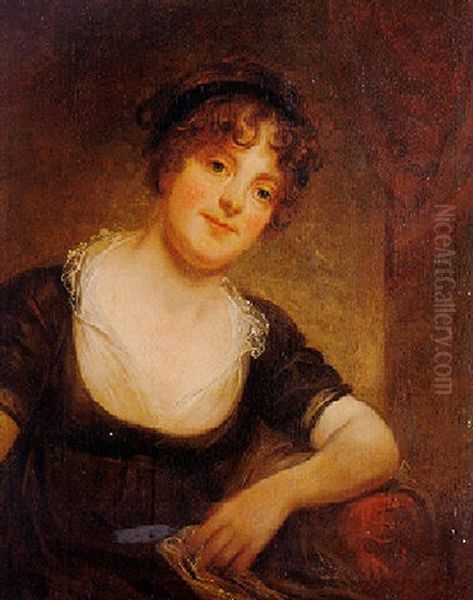 Portrait Of A Lady (mary Todd, Nee Evans?) Oil Painting by Sir William Beechey