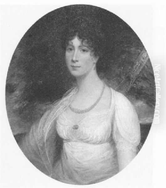 Portrait Of A Lady (miss Beechey?) by Sir William Beechey