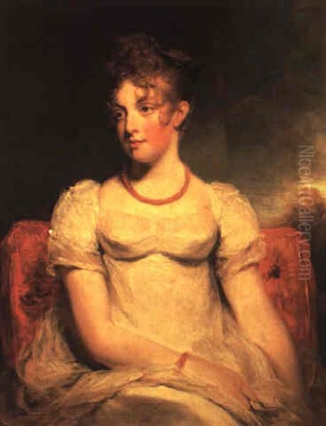 Portrait Of Frances Elizabeth Addington Oil Painting by Sir William Beechey