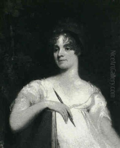 Portrait Of A Female Artist Oil Painting by Sir William Beechey