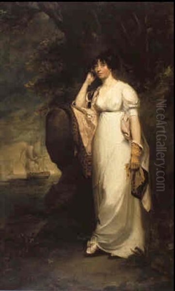 Portrait Of Lady Knight Oil Painting by Sir William Beechey