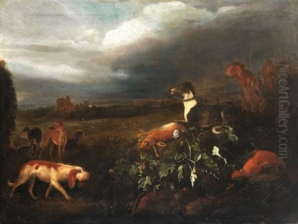 Auf Der Jagd Oil Painting by Adriaen Cornelisz Beeldemaker