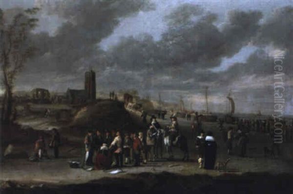 Le Retour De La Peche Oil Painting by Cornelis Beelt