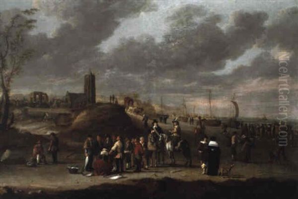 Le Retour De La Peche Oil Painting by Cornelis Beelt