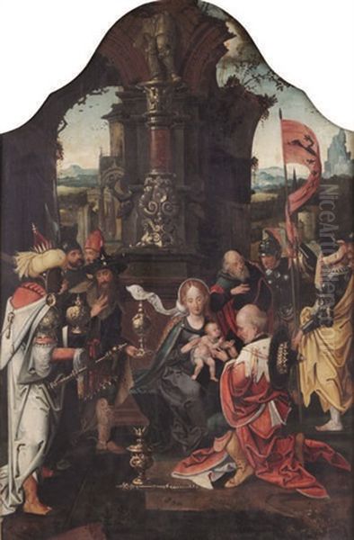 L'adoration Des Mages Oil Painting by Jan de Beer