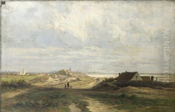 Paysage Des Flandres Oil Painting by Euphrosine Beernaert