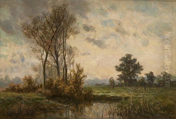 Paysage Oil Painting by Euphrosine Beernaert