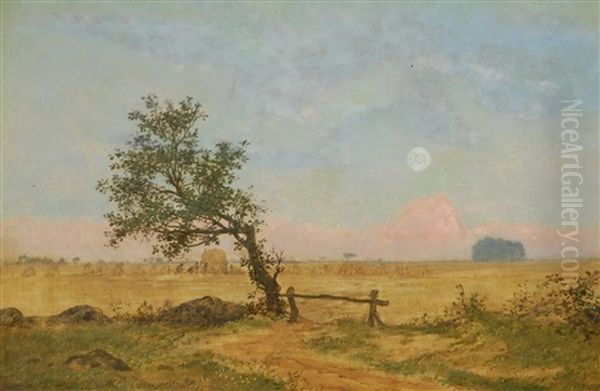 Paysage A L'aube Oil Painting by Jan van Beers