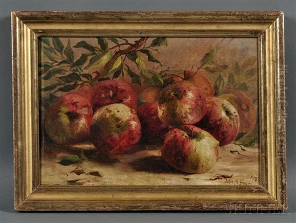 Still Life With Apples Oil Painting by Julie Hart Beers