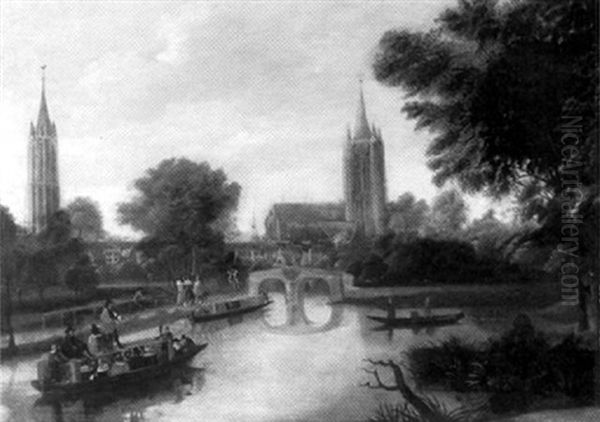 Vue De La Ville De Delft Oil Painting by Jan Abrahamsz. Beerstraten