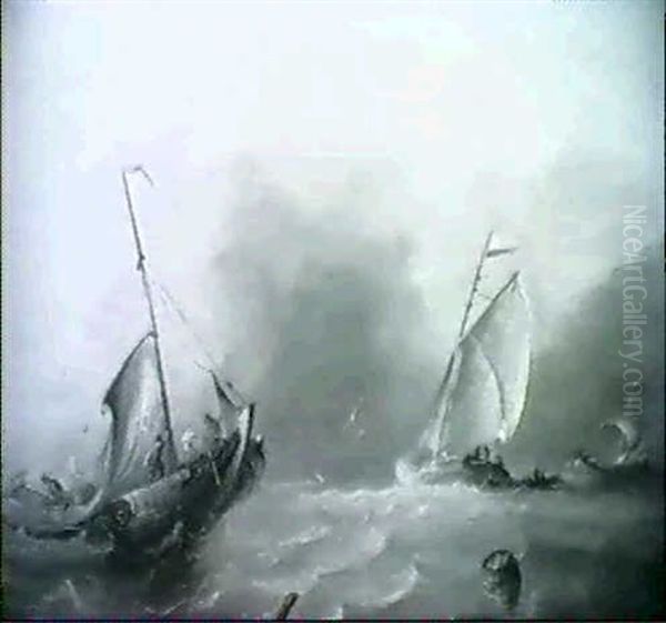 Marine Oil Painting by Albertus Van Beest