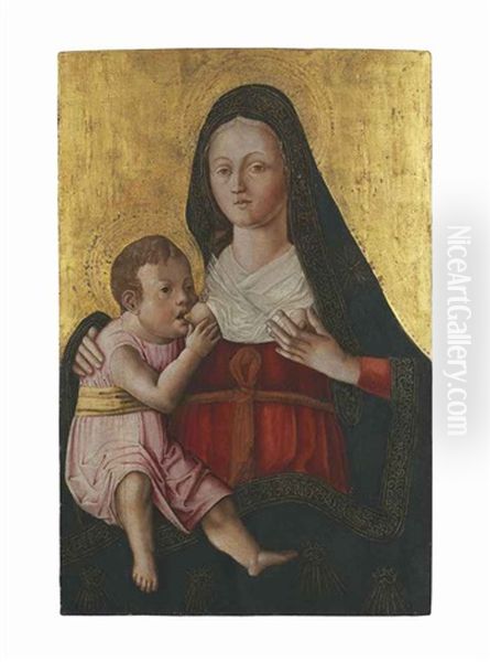 The Madonna Lactans Oil Painting by Pietro Befulco