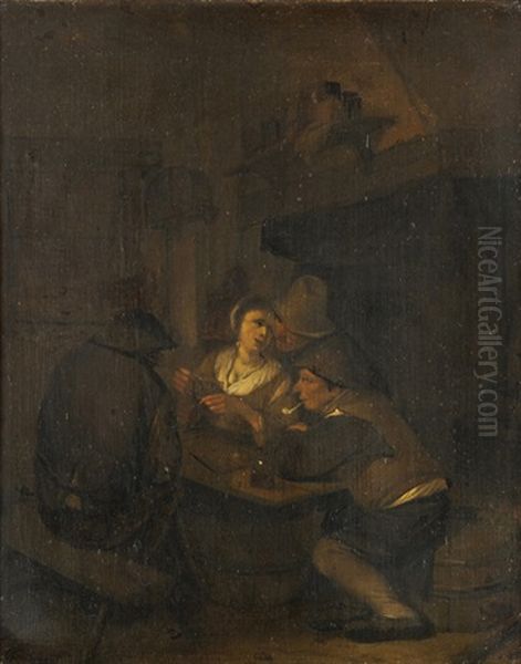 Wirtshausszene Oil Painting by Cornelis Pietersz Bega