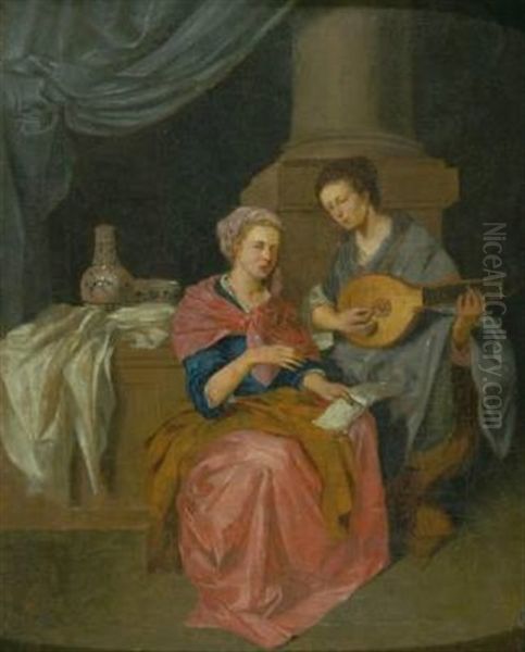 Das Lautenkonzert Oil Painting by Cornelis Pietersz Bega