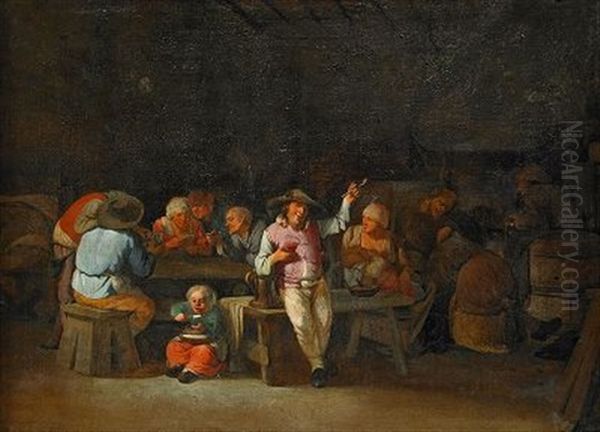 Vardshusinterior Oil Painting by Cornelis Pietersz Bega