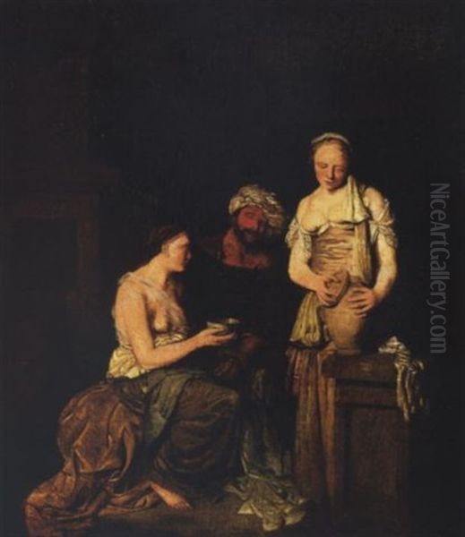 Lot And His Daughters Oil Painting by Cornelis Pietersz Bega