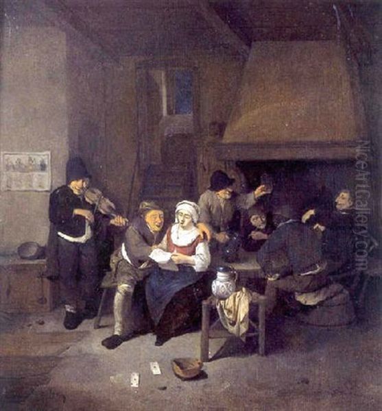 Le Concert A L'auberge Oil Painting by Cornelis Pietersz Bega