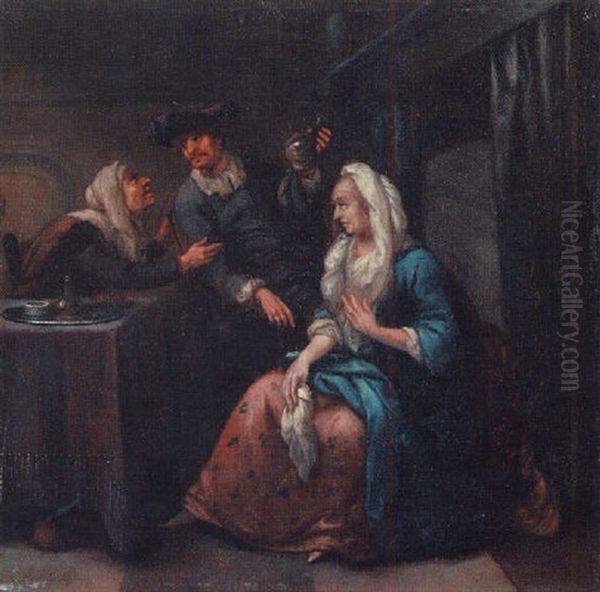 Der Arztbesuch Oil Painting by Cornelis Pietersz Bega