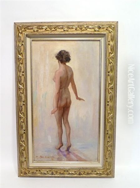 Jeune Femme Nue Oil Painting by Marcel Begond