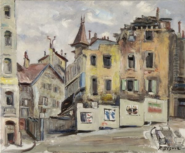 Gasschen In Der Altstadt Oil Painting by Rene Samuel Beguin