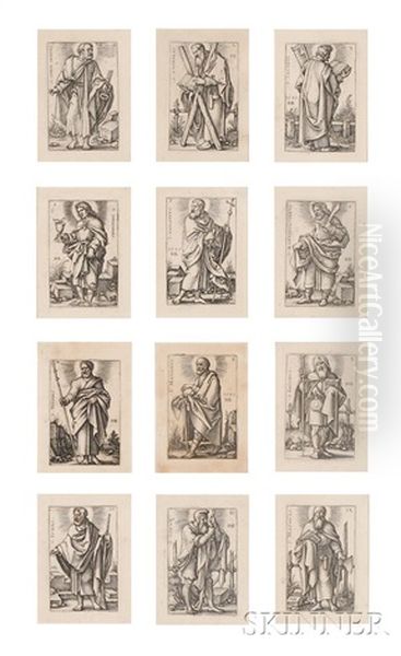 The Twelve Apostles /a Suite Of Twelve Prints Oil Painting by Hans Sebald Beham