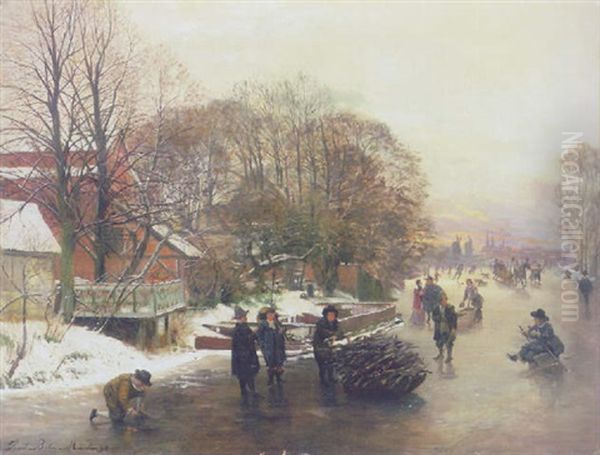 Hollandische Vergnugungen Oil Painting by Karl Behm