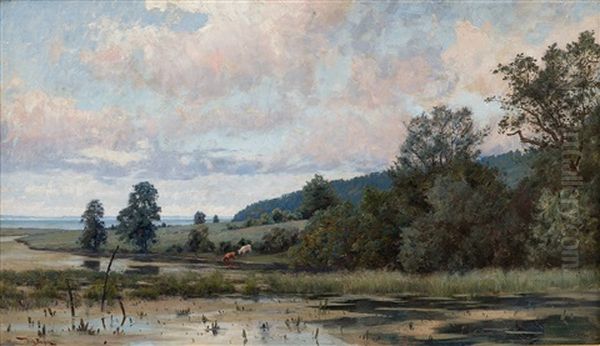 Lush Landscape Oil Painting by William Behm