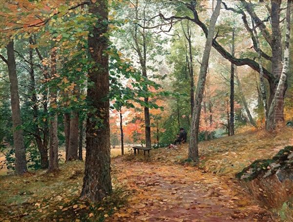 The Sodertuna Park Oil Painting by William Behm