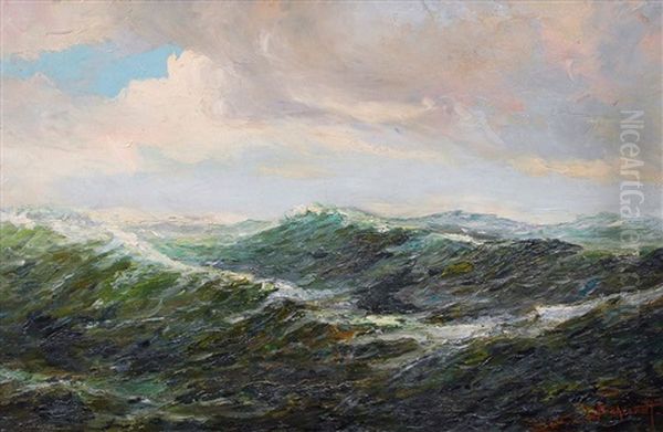 Offene See Oil Painting by Fritz Behrendt