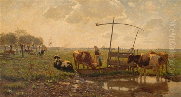 Offene See Oil Painting by Fritz Behrendt