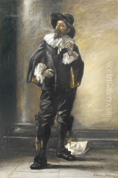 Pfeife Rauchender Edelmann by Adolphe Behrens