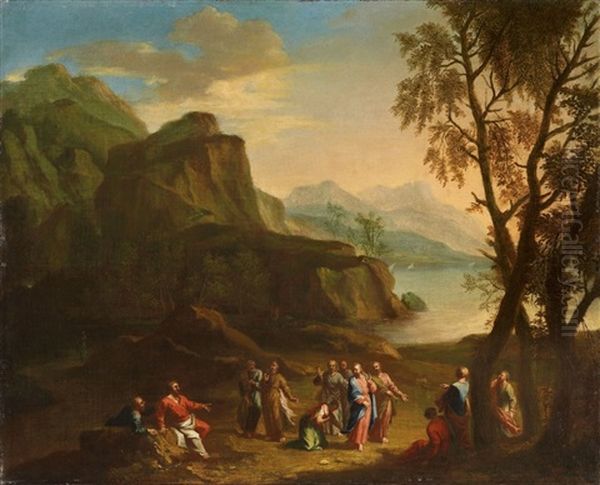 Jesus Und Das Kanaanaische Weib Oil Painting by Joachim Franz Beich