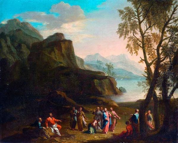 Jesus Und Das Kanaaische Weib Oil Painting by Joachim Franz Beich