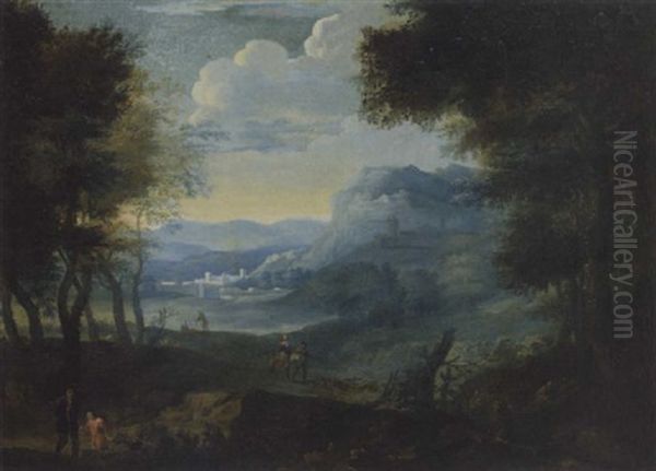 Heroische Landschaft Oil Painting by Joachim Franz Beich