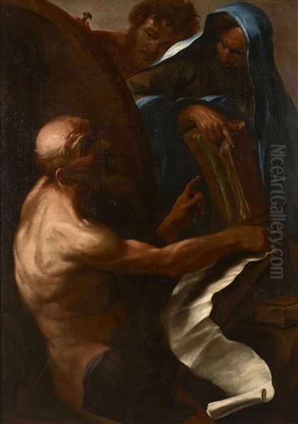 Diogene Oil Painting by Giovanni Battista Beinaschi